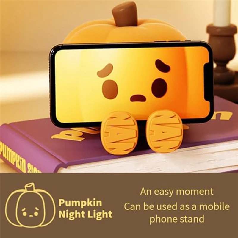 Pumpkin Glow Touch Lamp