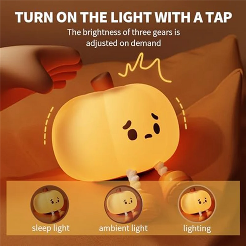 Pumpkin Glow Touch Lamp